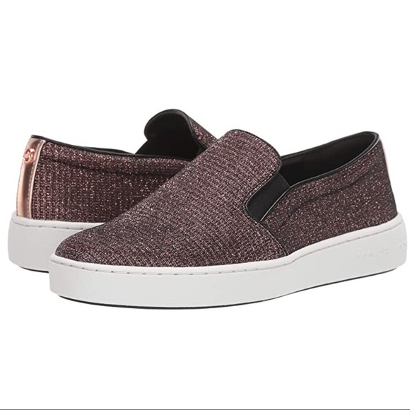 Michael Kors Shoes - Michael Kors KEATON Glitter Chain-Mesh Slip-On Sne